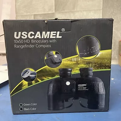 USCAMEL 10X50 Marine Binoculars For Adults Waterproof Binoculars With Rangefind • $85