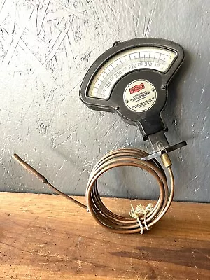 Vtg Motoco Industrial Thermometer Car Gauge Meter Steampunk Auto Lite Moto Meter • $75