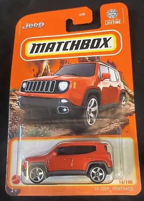 Matchbox ‘19 Jeep Renegade 16/100 2024 HVL82 Red-Orange • $7.99