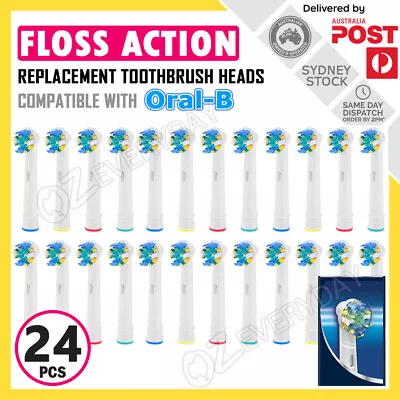 FLOSS ACTION Oral-B Electric Toothbrush Compatible Replacement Brush Heads 24pcs • $29.90