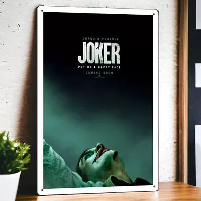 Joker (2019) Metal Movie Poster Tin Sign Plaque Film 8 X12  • $6.99