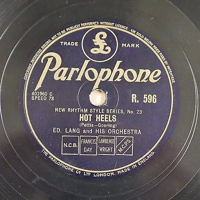 78rpm JOE VENUTI Sensation / EDDIE LANG Hot Heels R.596 • £28