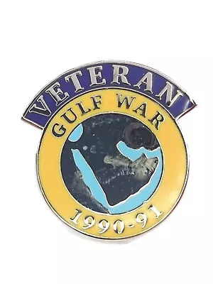 Gulf War Veteran Lapel Pin Regimental Military Badge • £3.49