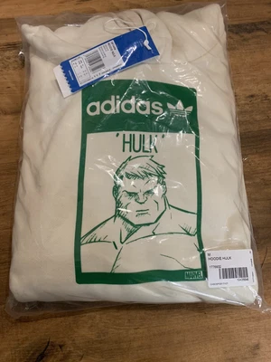 £69.99 • Buy Adidas Disney Hulk Hoodie Cream Size Medium New Marvel Comics Kermit Movie