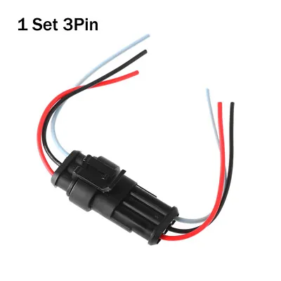 1Set Car Waterproof Electrical Connector With Wire Automotive HID Plug Sealed  • £4.57