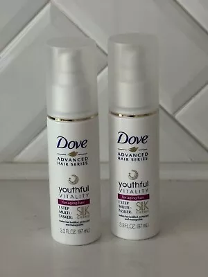 Dove Advanced Hair Series Silk Creme~Youthful Vitality For Aging Hair~Set Of 2 • $24