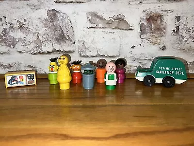 Rare Vintage 1970s Lot Of Fisher Price  Sesame Street  Little People Figures • $49.99