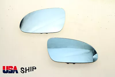 Aspherical Blue Tinted Heat Mirror Glass FOR VW GTI GOLF JETTA MK5 PASSAT B6 L+R • $21.99