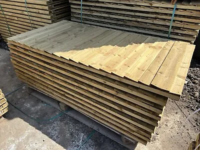 £34 • Buy •New• Pressure Treated Feather Edge Straight Top Wooden Garden Fence Panels 6x4