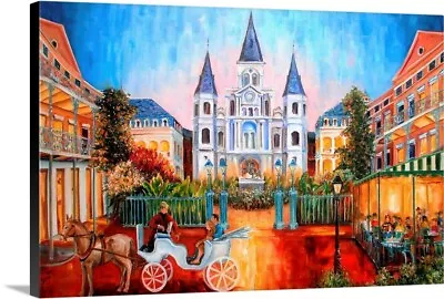 The Hours On Jackson Square Canvas Wall Art Print New Orleans Home Decor • $49.99