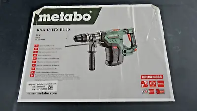 METABO KHA 18 LTX BL 40 (600752840) 1-9/16 SDS MAX 18v HAMMER DRILL (BARE TOOL) • $424.96