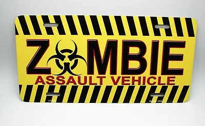 Zombie Metal Car License Plate Zombie Assault Vehicle Zombie License Plate • $12.99