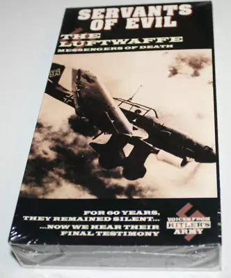 Servants Of Evil The Luftwaffe Messengers Of Death (New Sealed VHS 2001) • $16