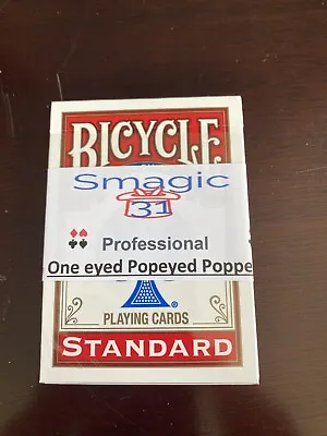 Pop Eyed Popper Deck - Magic Card Trick  Red Bicycle  Free Shipping. • $18.99