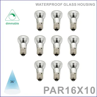 $68.43 • Buy 10 Pcs PAR16 Led Spot Light Bulbs 7W AC/DC130V 230V E26 E27 Dimmable Waterproof 