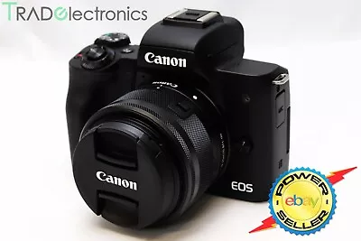 (👍Great) Canon EOS M50 Mirrorless Camera 24.1 MP W/t 14-45mm 3.5-6.3 IS STM Len • $749
