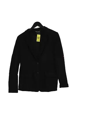 Marc O'Polo Women's Blazer UK 14 Black Cotton With Polyamide Overcoat • £11