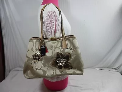 COACH Floral Appliques Map No. H1182-F17737 Tote Bag W/ Protective Bag • $65