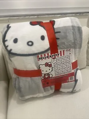 NEW Hello Kitty Blanket 90” X 90” Full/Queen PLUSH • $21.50