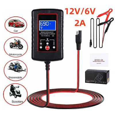 6V 12V Automatic Battery Charger Maintainer Motorcycle Trickle Float For Tender • $16.81