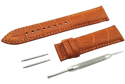 Tan BROWN Genuine Leather Strap/Band Fit NAUTICA Watch Clasp 18 19 20 21 22mm • £10.90