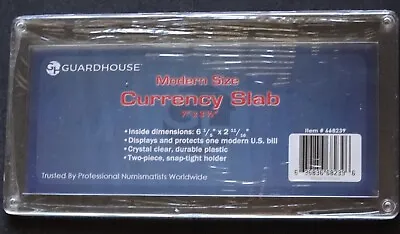 Guardhouse Regular Modern Dollar Bill Currency Slab Holder Money Protector • $7.85