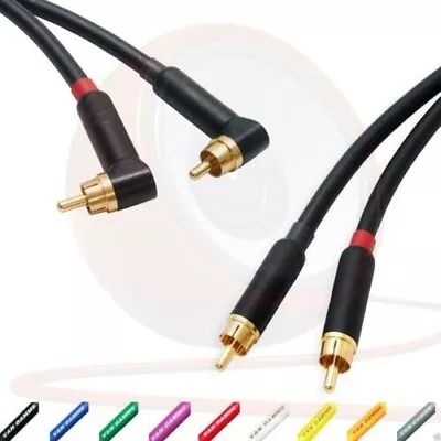 Star-Quad RCA Stereo Pair. Angled Phono. Van Damme Cable. Gold Plated RCAs • $298.43