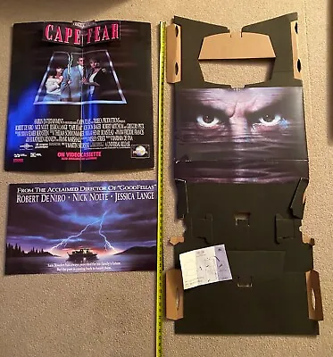 Cape Fear STANDEE Video Store Display Cardboard Movie Promotional Promo Rare • $124.99