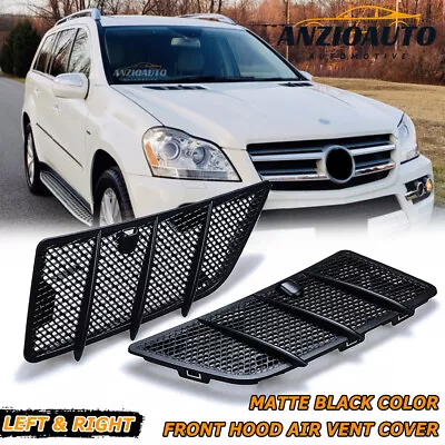 Pair Hood Air Vent Grille Cover For Mercedes Benz 08-11 W164 GL ML Class 350 450 • $32.98