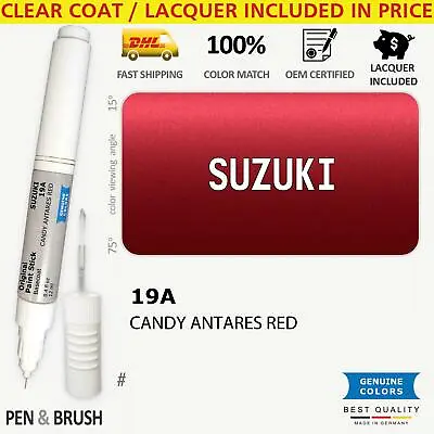 $14.99 • Buy 19A Touch Up Paint For Suzuki Red # CANDY ANTARES RED Pen Stick Scratch Chip Fix