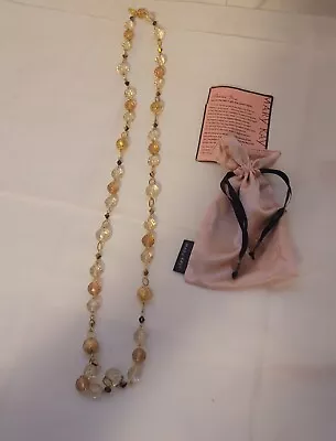 Mary Kay Special Edition Host Reward Pink Beaded Necklace With Pouch • $19.99