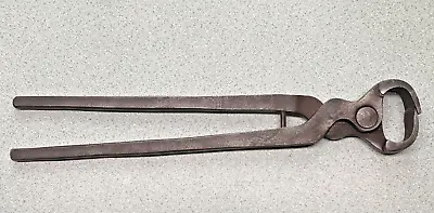 Vintage Farrier Hoof Nipper Pliers 14  Long Unique Design Pincers Horse • $42