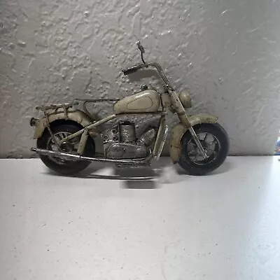 Vintage Knucklehead Metal Motorcycle Brown • $40