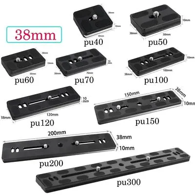 Universal Aluminum Alloy Quick Release Plate TripodMount Adapter With 1/4 Screw • £5.38