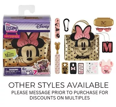 Real Littles Mini Handbag Backpack Disney Minnie Mouse Gold Bag 7 Surprises NEW • $15.99