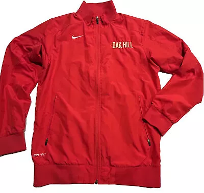 Nike Oak Hill Academy Full Zip Jacket Windbreaker Men’s Size Small  D25 • $24.26