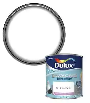 £13.49 • Buy Dulux Bathroom Soft Sheen Emulsion Paint, Pure Brilliant White - 1L