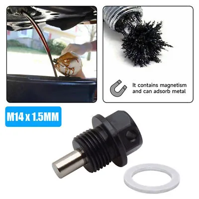 1Pc M14 X1.5mm Magnetic Engine Oil Drain Plug Nut Screw Bolt Oil Drain Sump Nut • $5.97