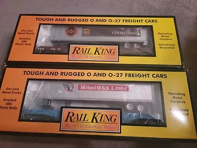 K-Line  By MTH 30-76585 LI & B&LE Flat Car W/ Trailer -**SET OF 2** • $112.99