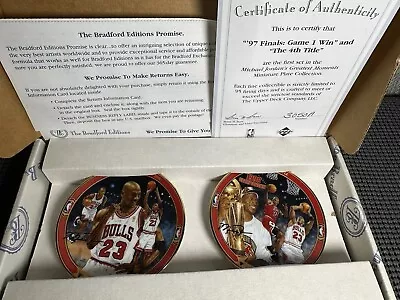 MICHAEL JORDAN Chicago Bulls 1991 1st NBA Championship Plate Bradford Exchange • $115
