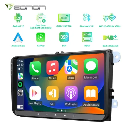 $278.08 • Buy Eonon VWA12S For VW Golf 5 6 Passat B6 B7 9  8Core Android 12 Car Stereo GPS DSP