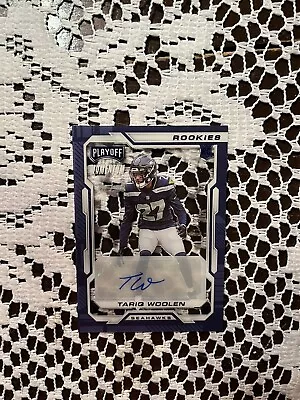 2022 Panini Chronicles Playoff Momentum Rookie Auto Tariq Woolen 01/35 Seahawks • $24.99