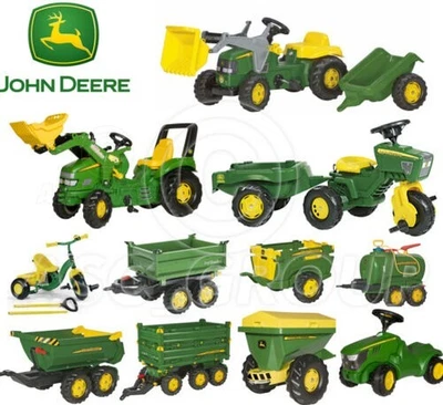 $195.98 • Buy Rolly Toys - John Deere Pedal Tractors Trailers Loader Tanker Trike Spreader NEW