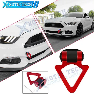 Car Track Racing Style Triangle Tow Hook Look Decoration Red For Ford Mustang • $9.93