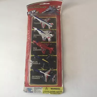 Vtg 1997 Air Supremacy Diecast MILITARY Fighter Bombers Airplanes Toy Set Of 5 • $9.95