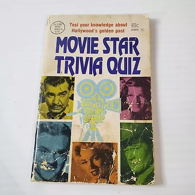 Movie Star Trivia Quiz 1983 Globe Mini Mag By Dave Ragan Vintage Questions  • $9.99