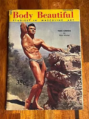 BODY BEAUTIFUL #3 Bodybuilding Muscle Beefcake Magazine VINCE GIRONDA 11-58 • $49.99