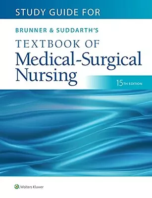 Study Guide For Brunner  Suddarths Textbook Of Medical-Surgical Nursing By Dr Ja • £41.44