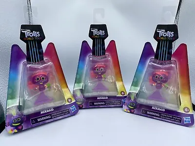 Trolls World Tour Mermaid Collectible Doll With Microphone Toy Figure Lot Of 3! • $35.16
