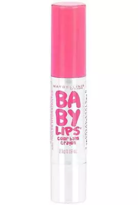 Maybelline Baby Lips Color Balm Crayon Moisturizing Lip Balm - 35 Pink Smooch • $12.98